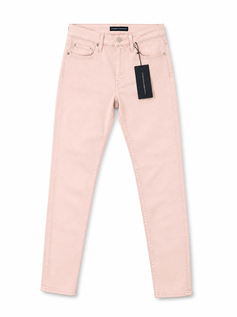 Citizens of Humanity Rocket Crop High Rise Skinny Jeans Pink Blush Size 31 NWT